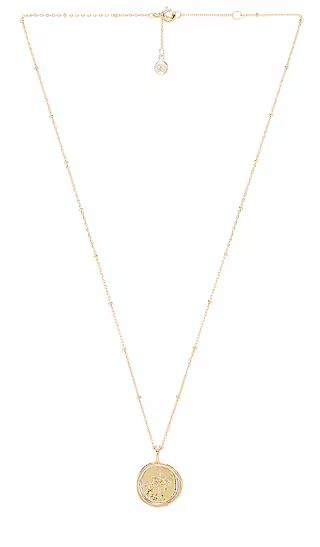 gorjana Compass Coin Necklace in Metallic Gold. | Revolve Clothing (Global)