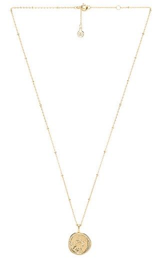 gorjana Compass Coin Necklace in Metallic Gold. | Revolve Clothing (Global)