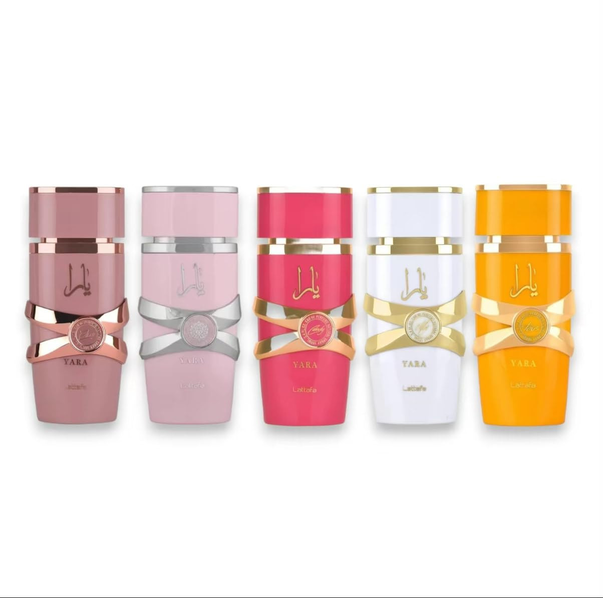 Lattafa Yara Collection Perfume Bundle, 5 Piece Set with Yara Elixir, Yara Pink, Yara Moi, Yara Tous, Yara Candy, 100ml EDP Each | Amazon (US)