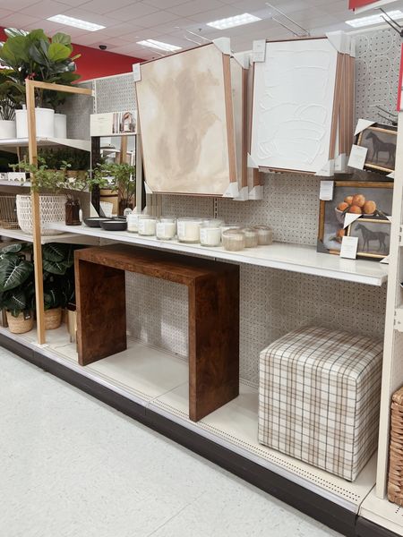New Studio McGee collection! I love this walnut colored console table, perfect for a small space or entryway. This plaid square ottoman is 👌 for fall.

#LTKhome #LTKFind #LTKstyletip