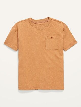Short-Sleeve Slub-Knit Pocket T-Shirt for Boys | Old Navy (US)