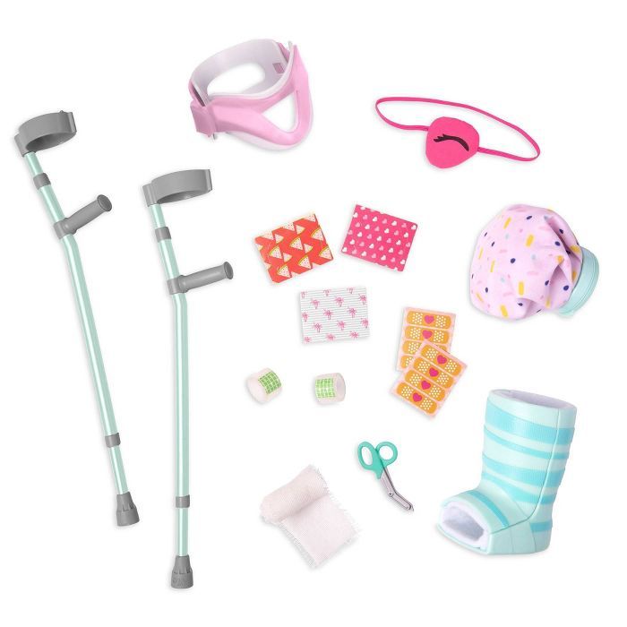 Our Generation Crutches & Cast Care Set for 18" Dolls - Recovery Ready | Target