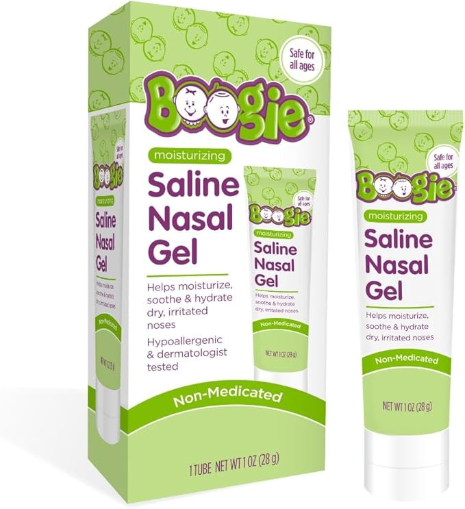 Boogie Saline Nasal Gel, Made with Aloe and Isotonic Saline, Soothes and Hydrates Dry or Irritate... | Amazon (US)