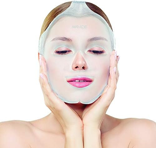 MR.ICE Gel Face Ice Pack Mask 2 Pack - Full Face Cold Hot Therapy Ice Pack for Women - Face Cold ... | Amazon (US)