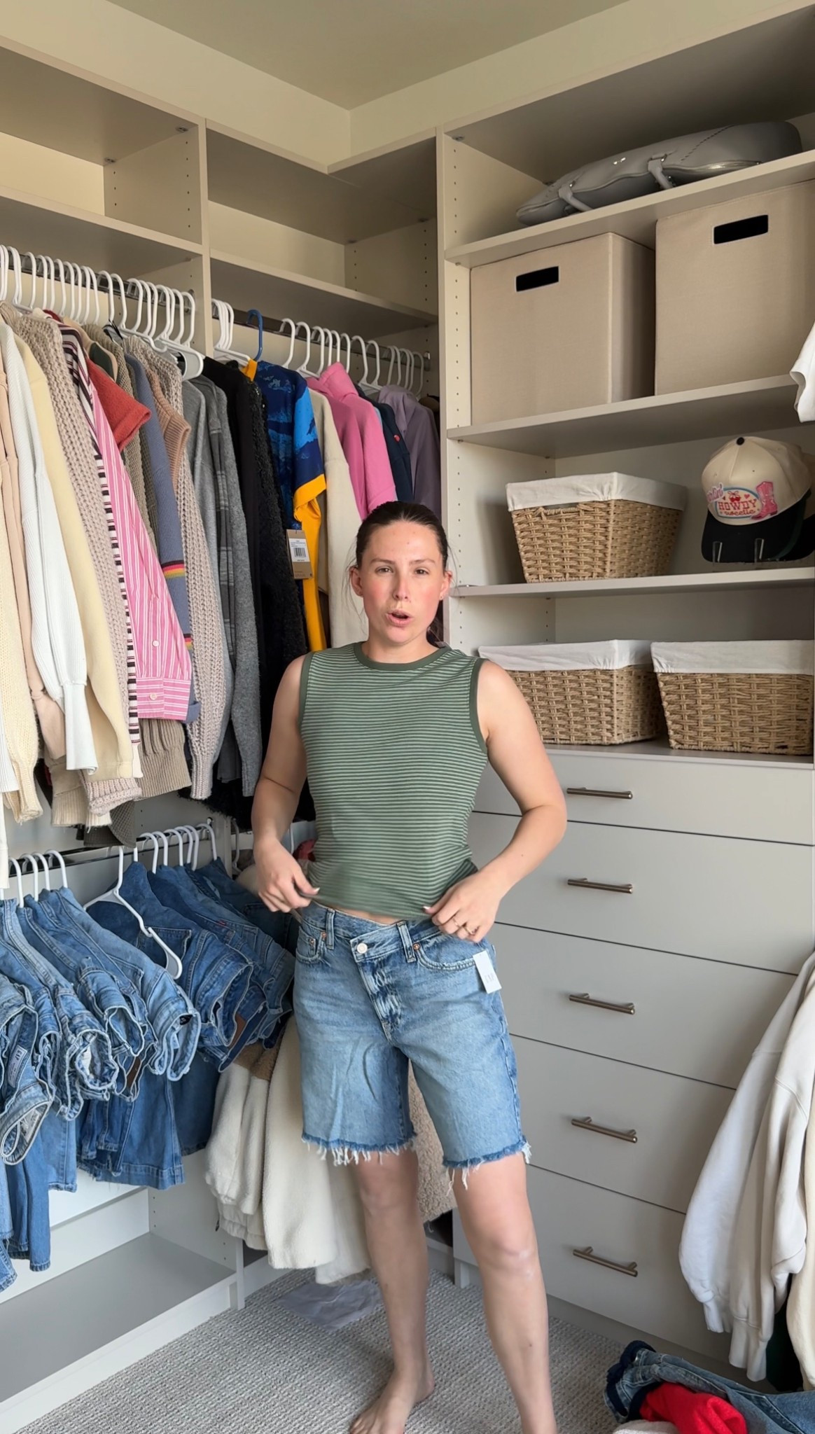 Wearing size small in top & size 26 in the shorts! 

The tank is 50% off right now! 