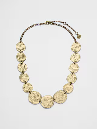 Hammered Coin Necklace | Banana Republic Factory