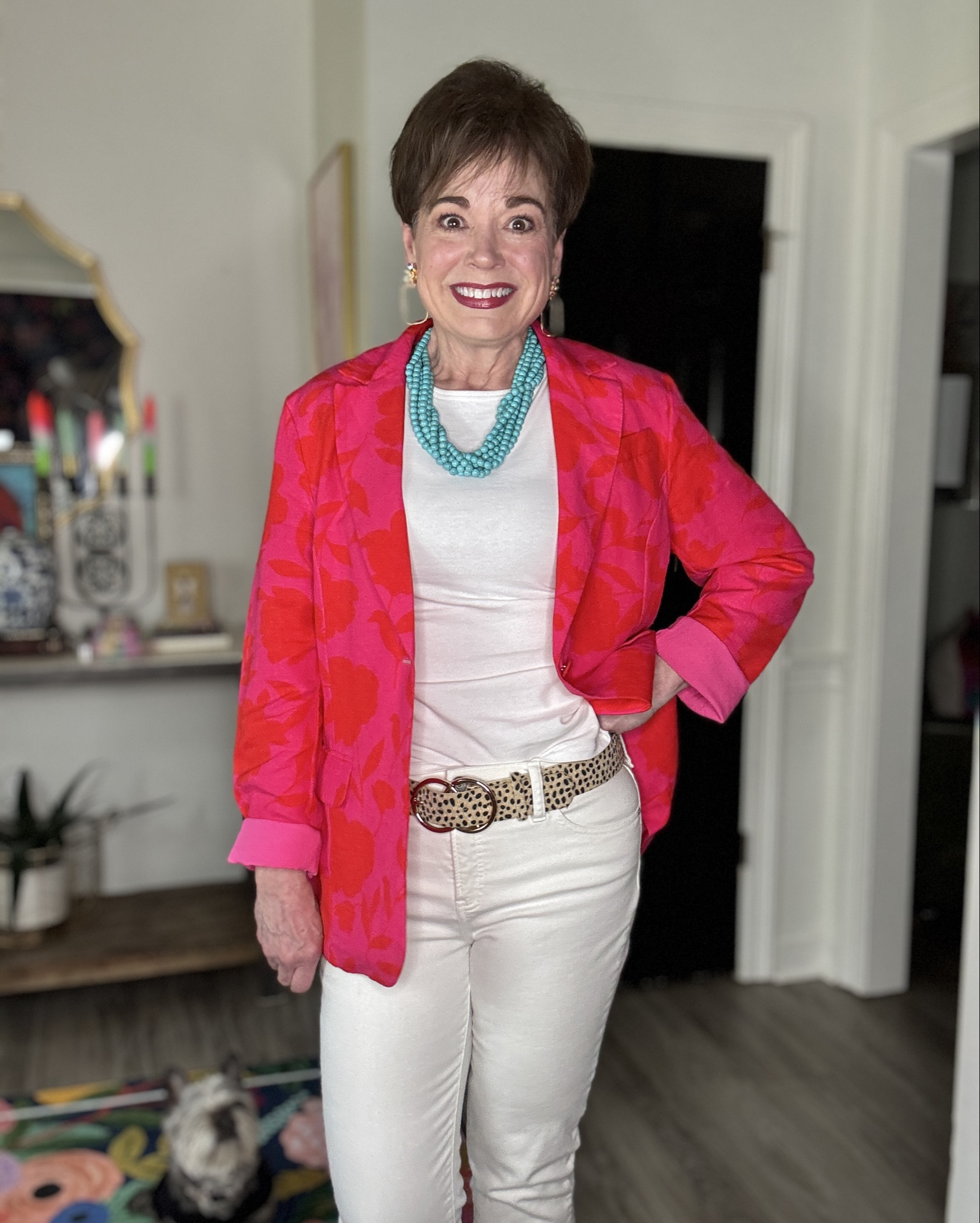 I got the coveted Kate Spade jacket from Target. At least it was coveted by me. 😂😂😂
It’s my colors, my pattern, and so Kate Spade. It rings all the fashion closet needs. 

#LTKFindsUnder50 #LTKOver40 #LTKMidsize