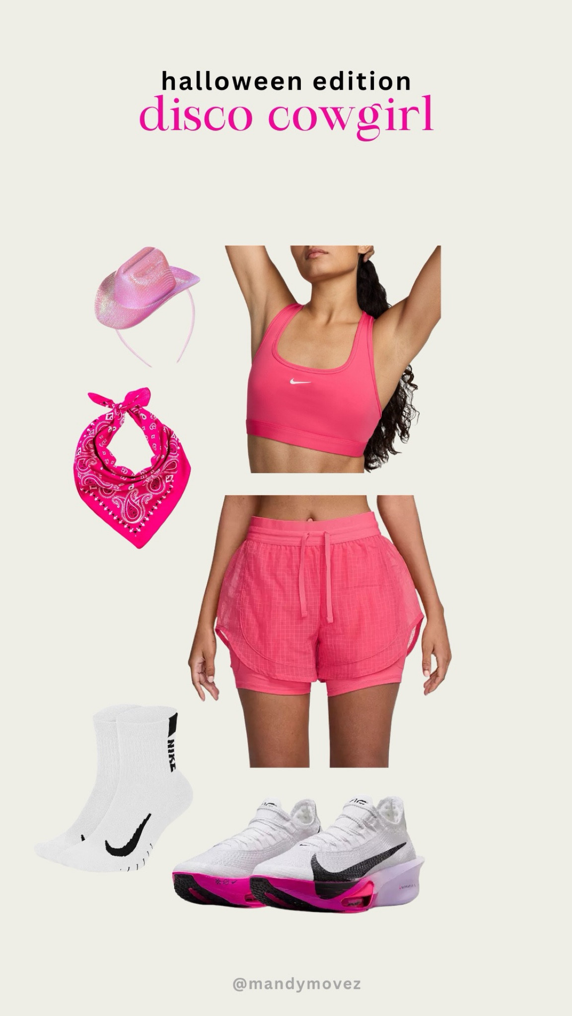 Race Halloween edition outfit: 💖🤠🪩

#LTKHalloween #LTKFitness #LTKStyleTip