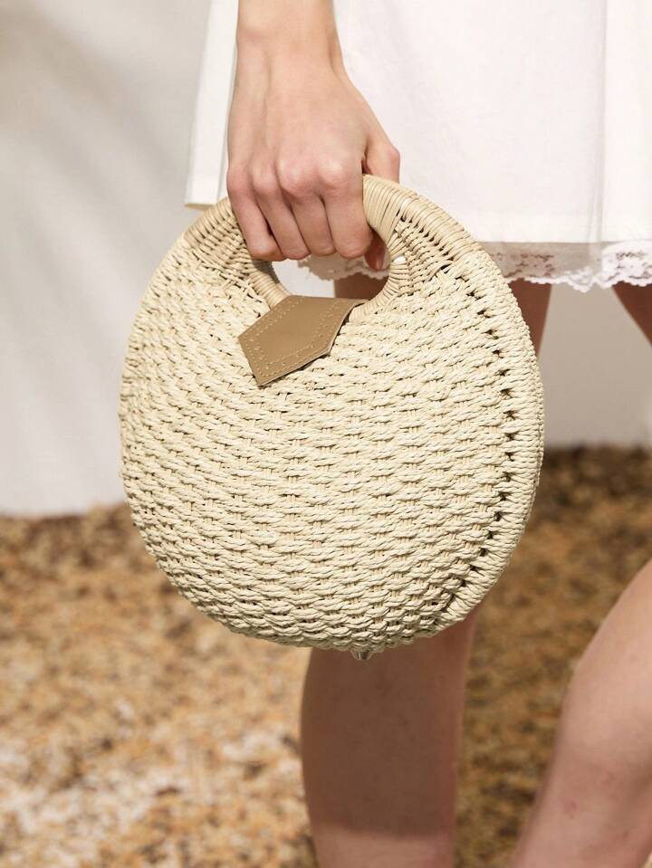 SHECARRY Bolso De Mujer De Tejido Minimalista Casual De Uso Diario | SHEIN