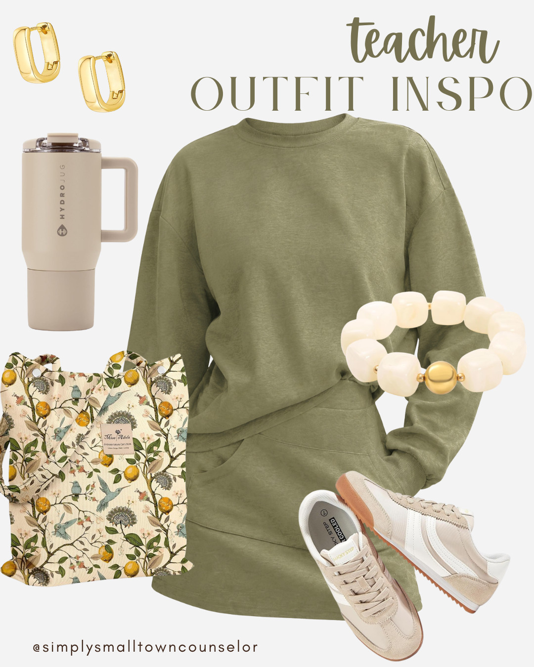 Comfy, cute & classroom-ready for fall! 🍂✏️ This matching set paired with neutral sneakers and the sweetest accessories makes such an easy school-day outfit! 🤎📚✨

 

 #LTKootd #LTKWorkwear