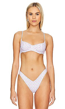 Frankies Bikinis Dean Top in Rose Picnic Print from Revolve.com | Revolve Clothing (Global)