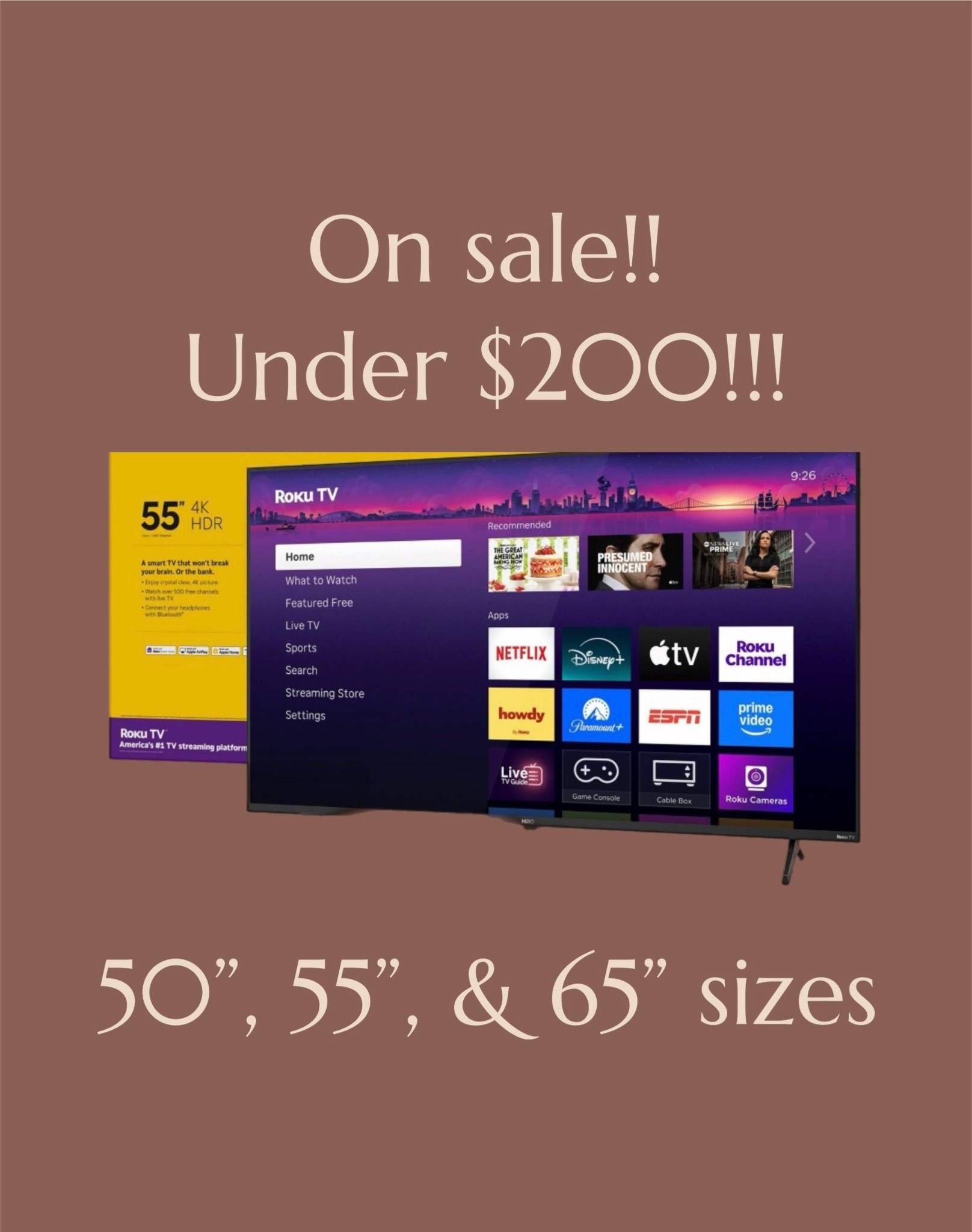 TVs on sale! Deal of the day!

#LTKSaleAlert #LTKHome #LTKGiftGuide