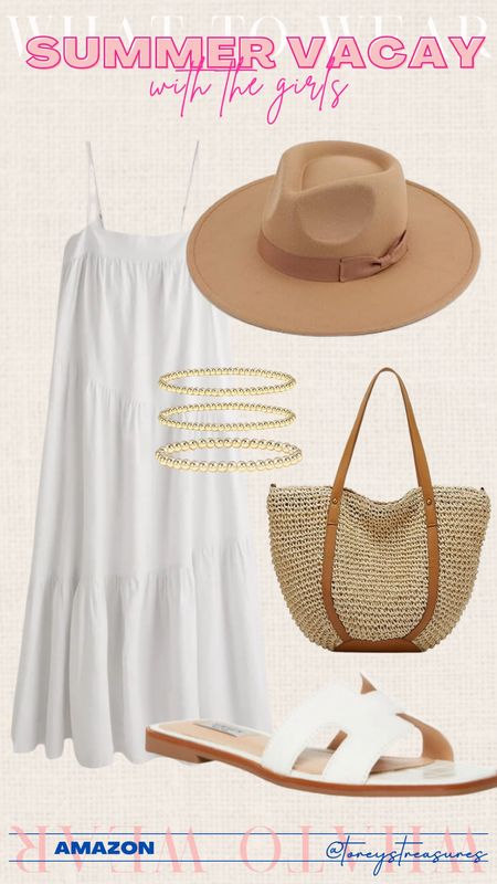 Summer outfit, summer maxi dress, summer style, vacation outfit idea 

#LTKunder50 #LTKstyletip #LTKSeasonal