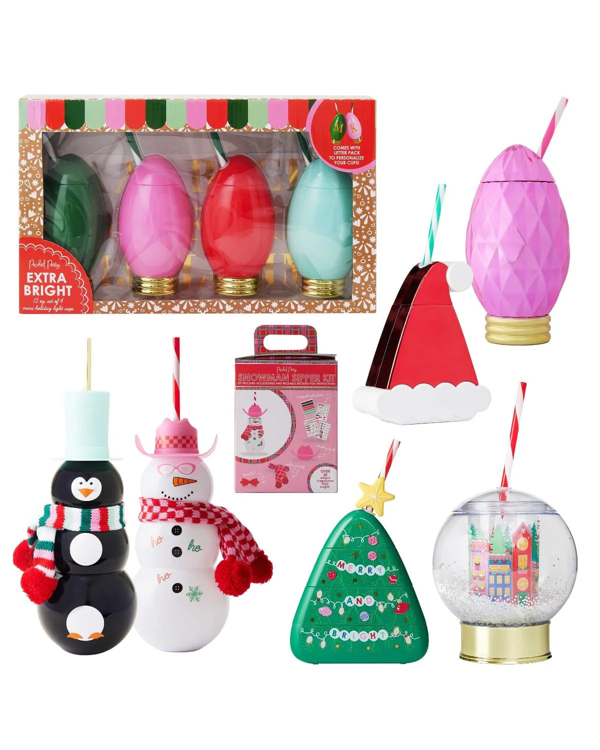 Packed Party Make Bar Carts Bright Novelty Holiday Cup Bundle | Packed Party