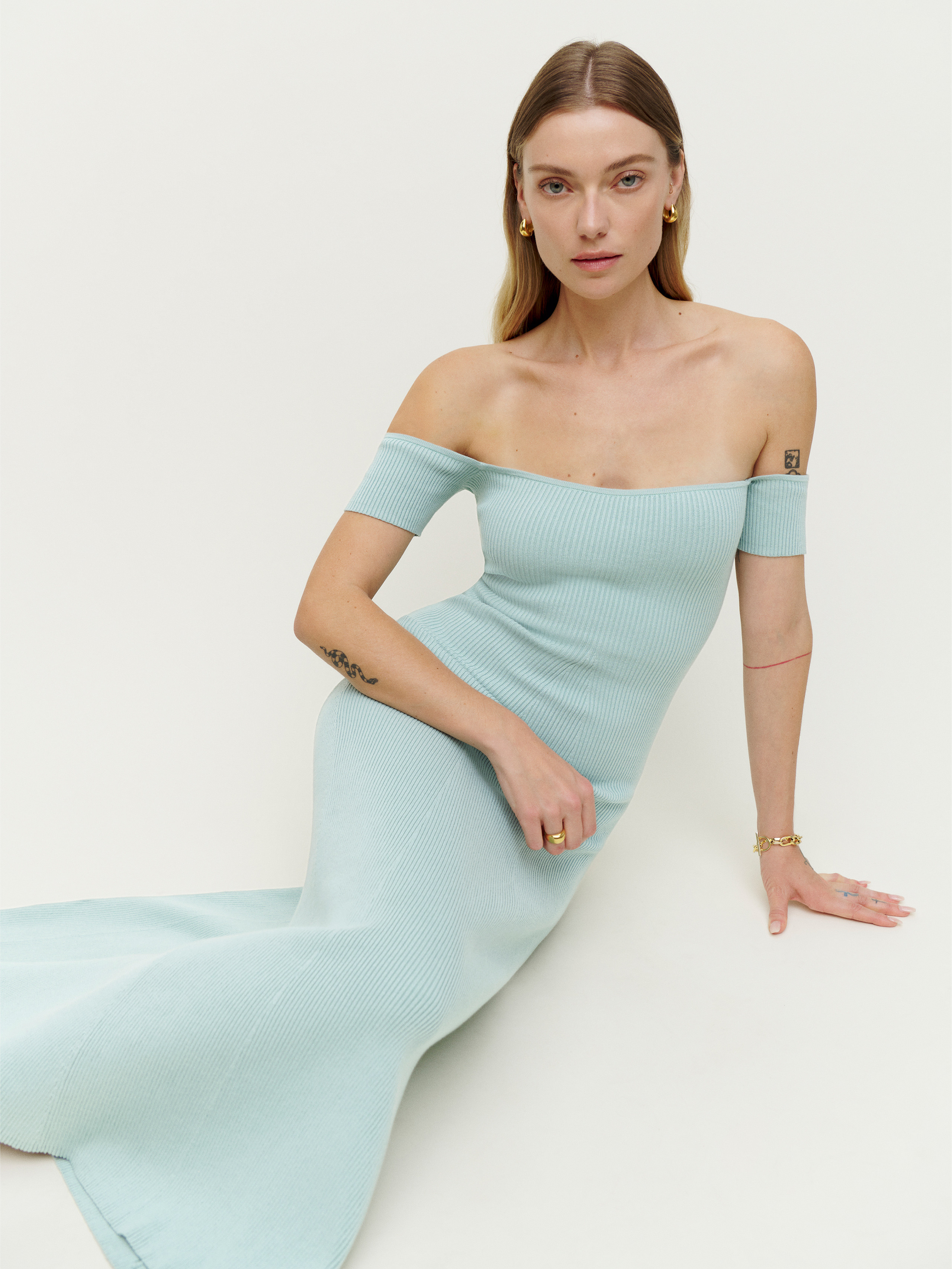 Ariele Cotton Sweater Dress | Reformation (Global)