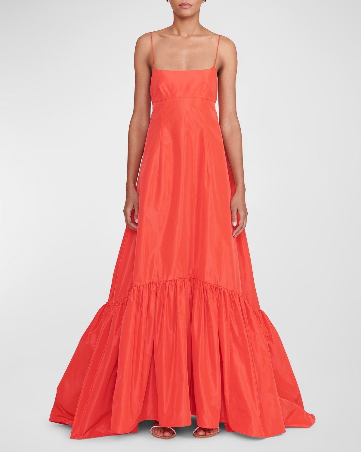 Florence Sleeveless Tie-Back Empire Gown | Neiman Marcus