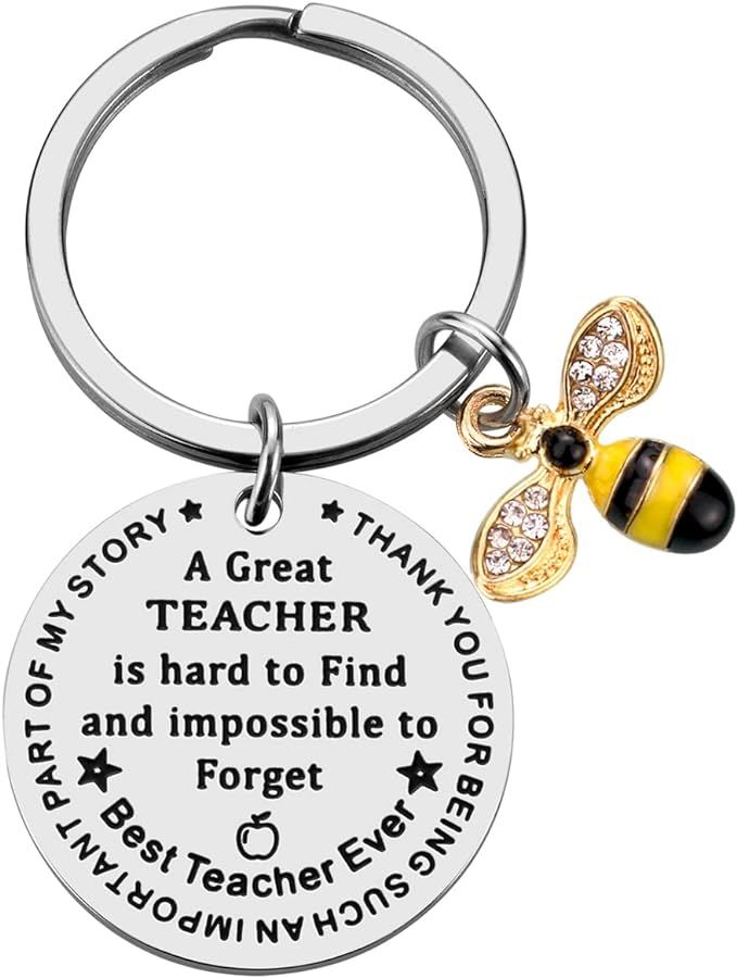 iWenSheng Teacher Gifts Keychain - Teacher Appreciation Gifts for Women Teacher Christmas Valenti... | Amazon (US)