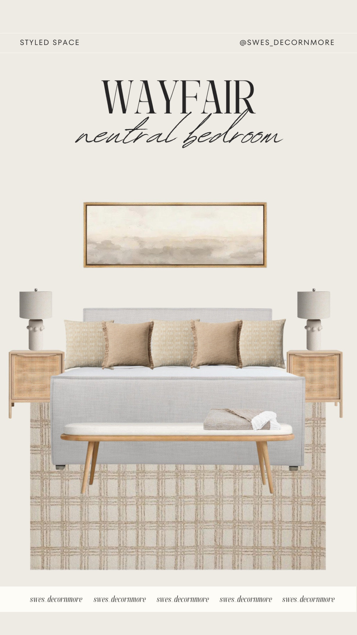 Here is a styled bedroom look! Wayfair has tons of stiff to create the perfect neutral tone space for the fall! 

#LTKSeasonal #LTKHome #LTKStyleTip