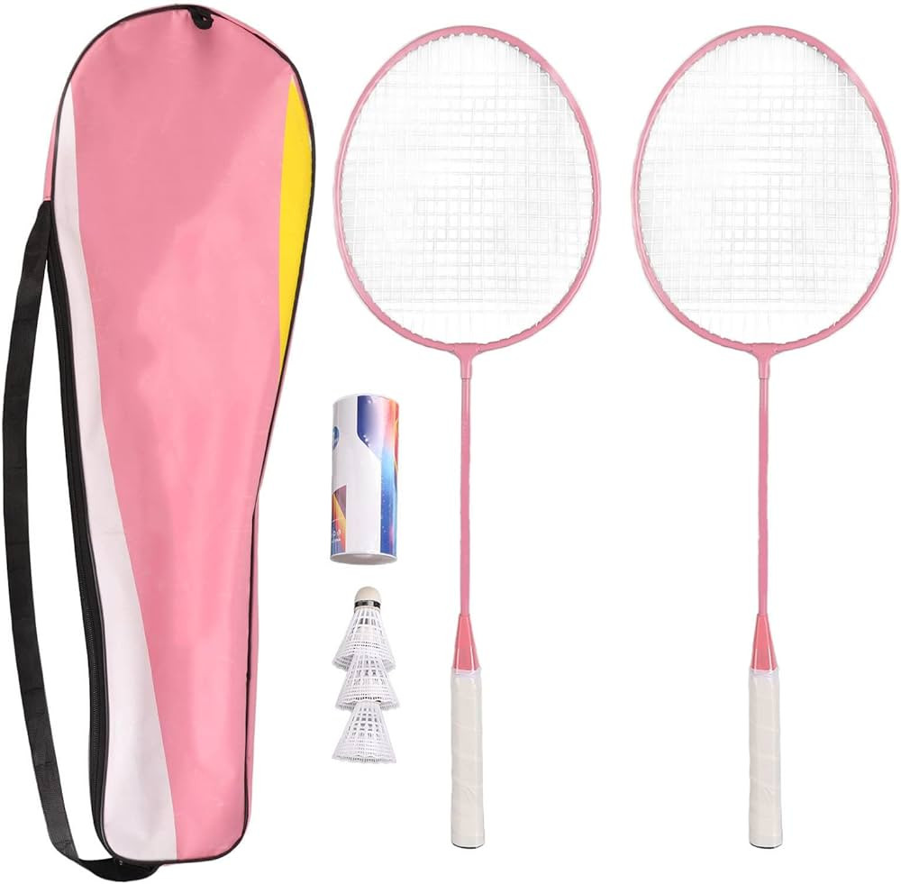Badminton Rackets Set of 2, 2 Player Badminton Racquets Set with 2 Rackets, 3 Nylon Shuttlecocks,... | Amazon (US)