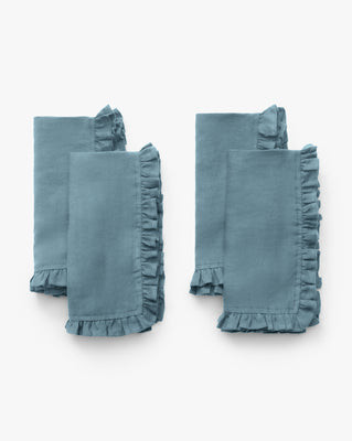 Catania Linen Napkins (Set of 4) White | McGee & Co. (US)