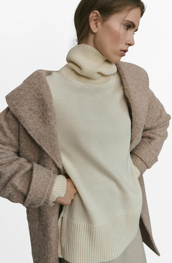 Lapels Bouclé Coat | Nordstrom