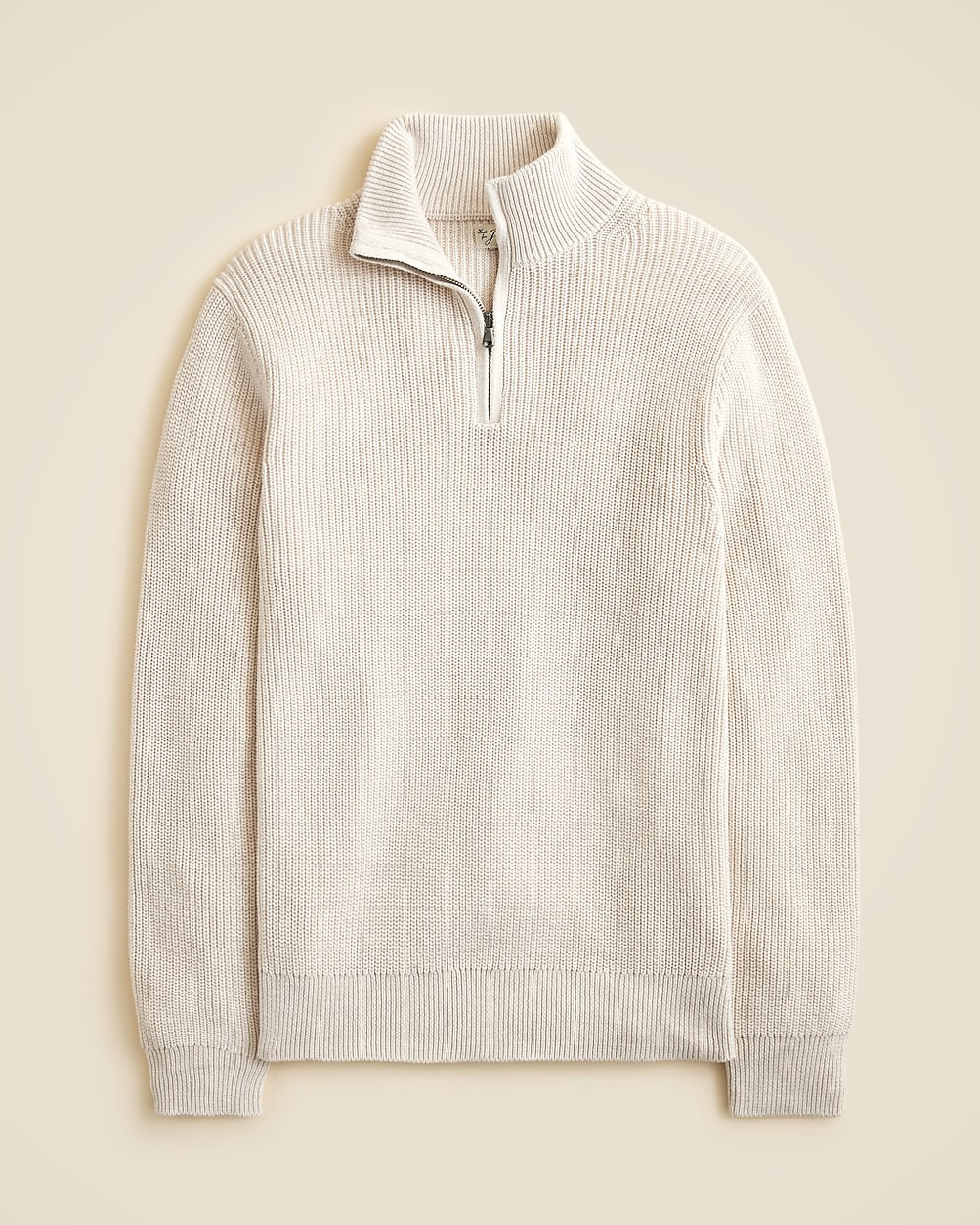 Heritage cotton ribbed half-zip sweater | J. Crew US