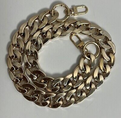 Acrylic shiny gold chain link bag strap | eBay CA