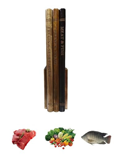 Book Cutting Board Set Of 3 With Wooden Stand,For Kitchen Counter Decor Cheese Bread Meat Vegetable Prep,Unique Housewarming Gift For Book Lovers | Amazon (US)