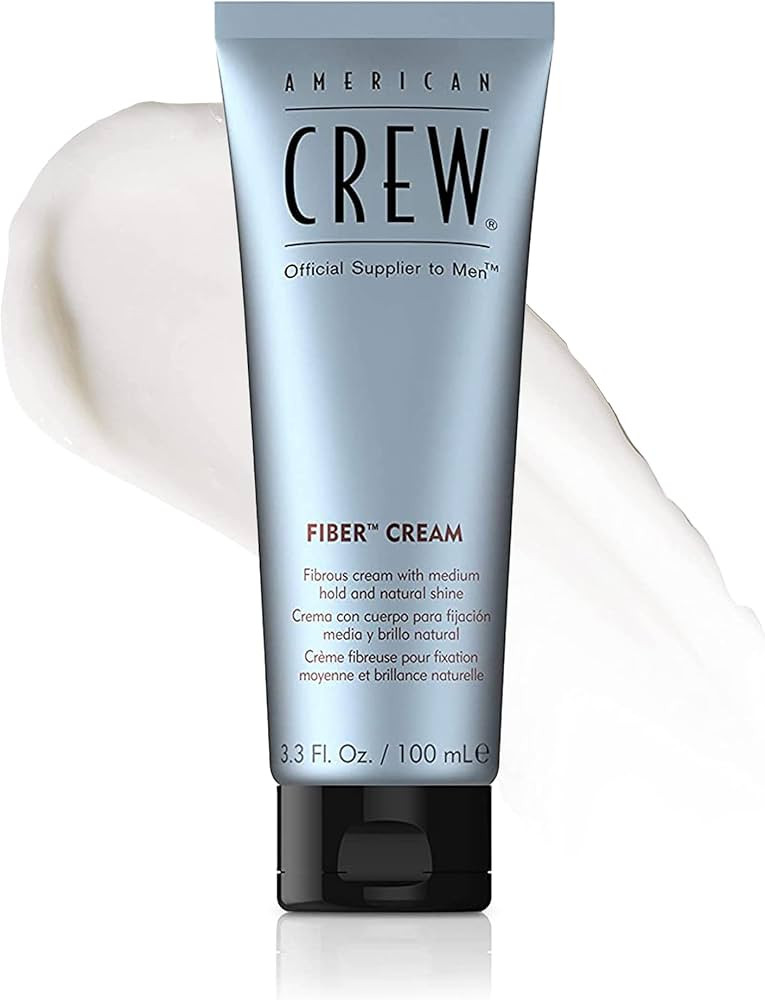 American Crew Men's Fiber Cream, Like Hair Gel with Medium Hold & Natural Shine, 3.3 Fl Oz | Amazon (US)