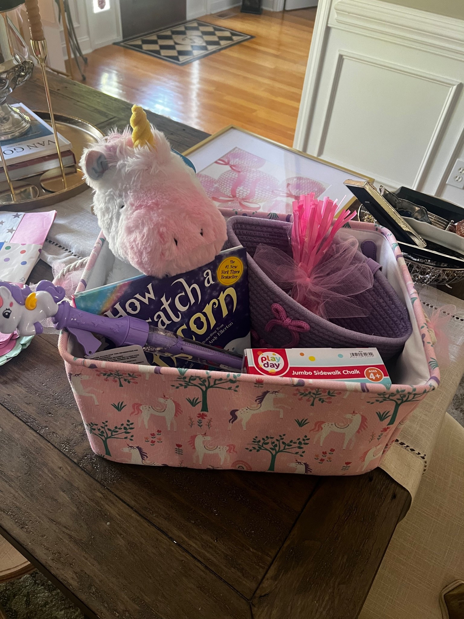 Making a birthday basket for a sweet 3 year old. She loves unicorns  

#LTKKids #LTKdayinmylife #LTKstorytime