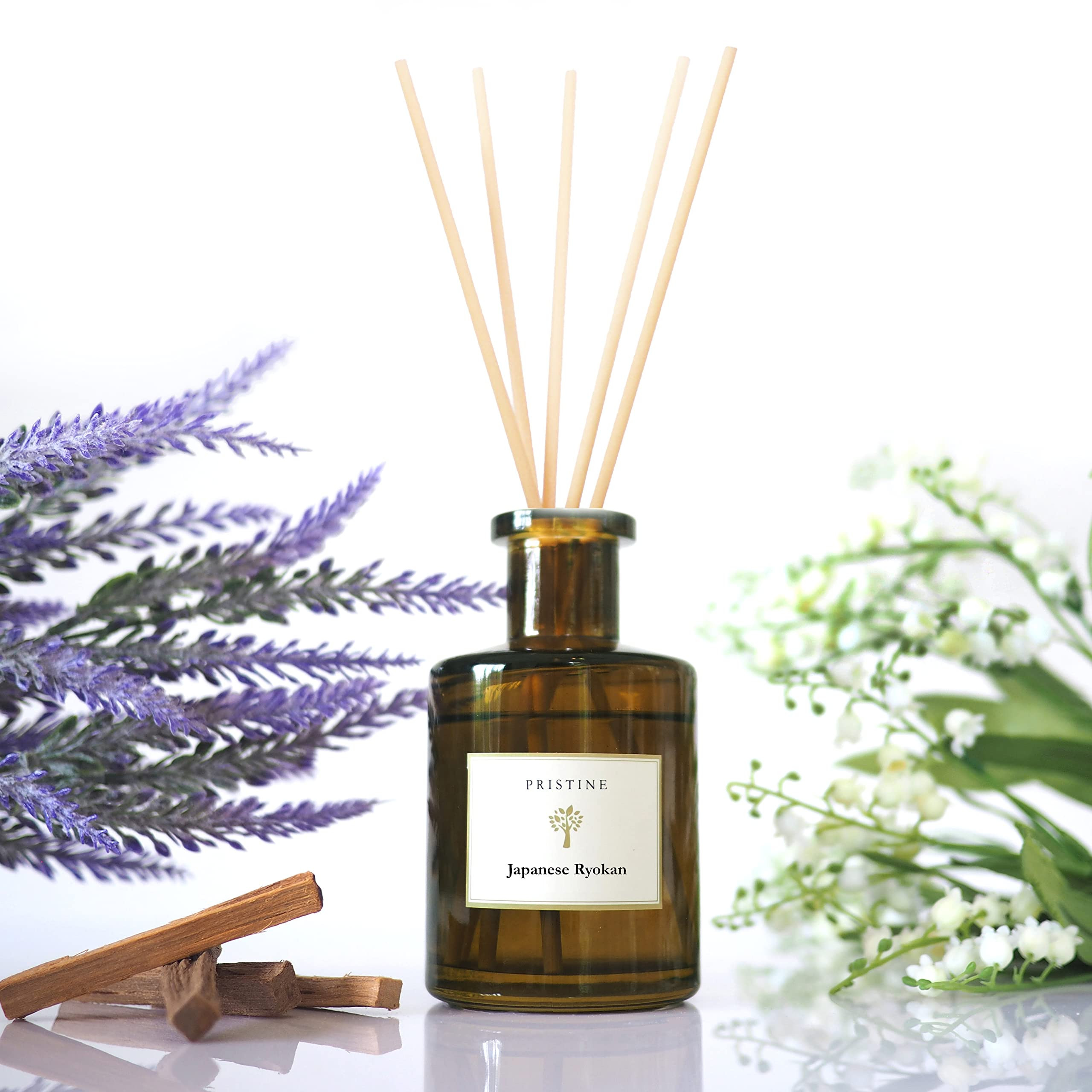 PRISTINE Japanese Ryokan/Inspired by Shangri-la Hotel Reed Diffuser for Home | Fresh Lavender, Mo... | Amazon (US)