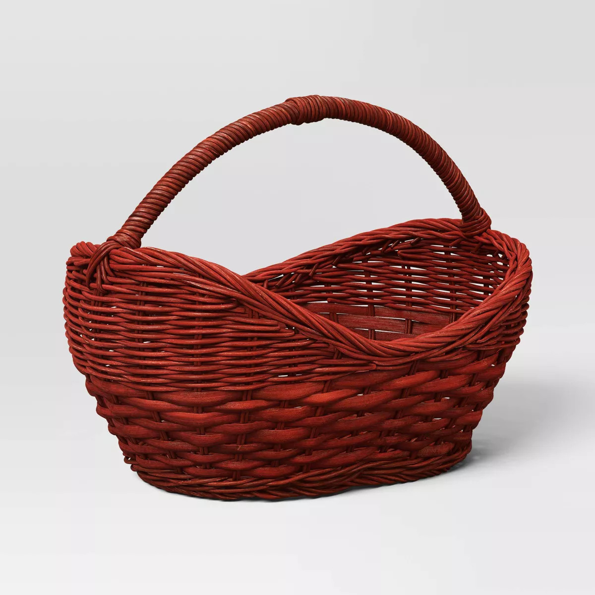 Woven Decorative Basket with Handle Red - Threshold™ | Target