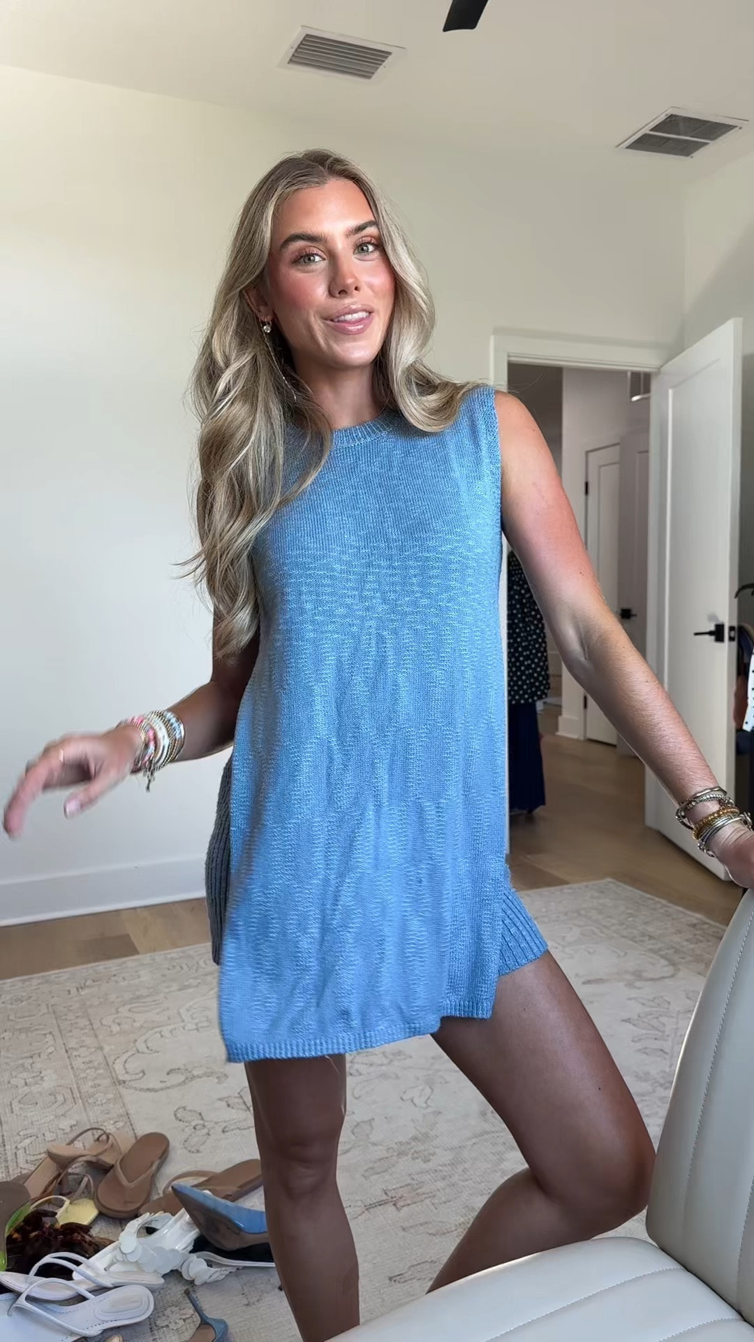 Amazon size XS UANEO Women 2 Piece Outfits Lounge Sets Summer Knit Sleeveless Top and Shorts Sweater Set

#LTKootd #LTKSaleAlert #LTKSeasonal