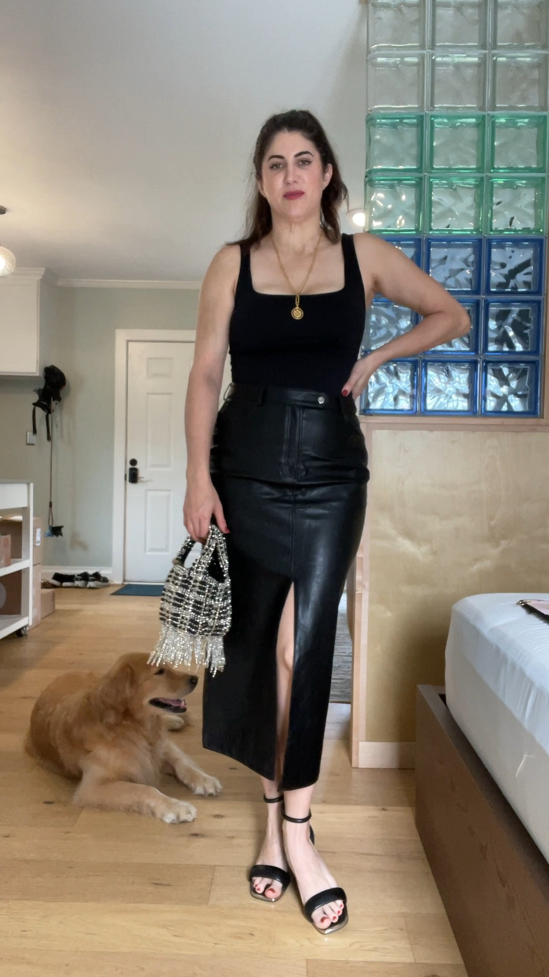 Styling a faux leather skirt and black body suit from Amazon. 

Karen Millen skirt 
Fall outfit idea 
Fall style 
Faux leather skirt
Skims dupe 
Tj maxx tassel bag 

#LTKFindsUnder50 #LTKStyleTip #LTKFindsUnder100