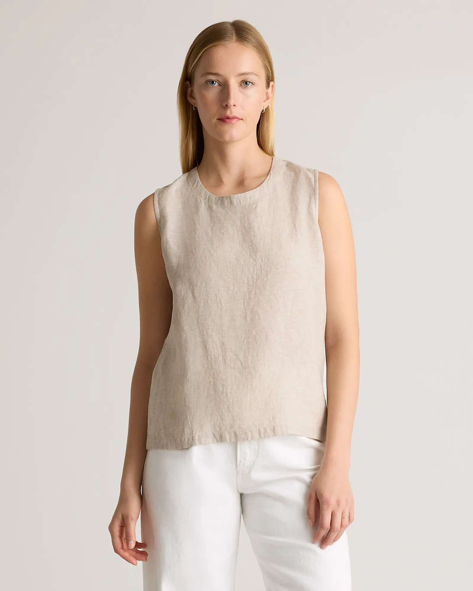 100% European Linen Tank | Quince