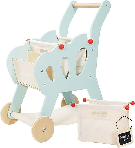 Le Toy Van - Educational Wooden Toy Role Play Grocery Store Shopping Trolley | Boys Or Girls Pret... | Amazon (US)
