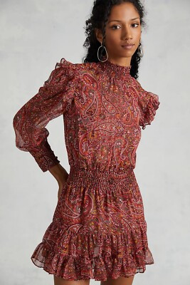 $380 NWT SZ M ANTHROPOLOGIE MISA LOS ANGELES BOHEMIAN PAISLEY MINI DRESS GIANNA   | eBay | eBay US
