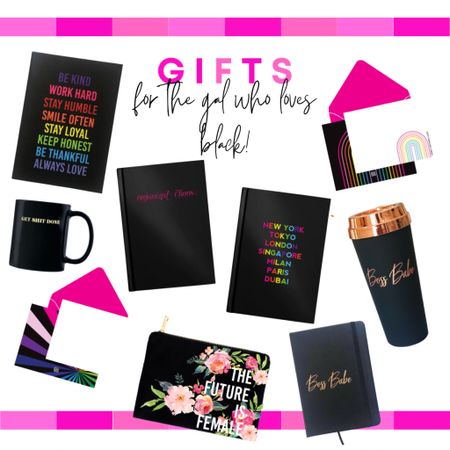 Here’s a gift guide for the gal who loves black!! Get started on your holiday shopping now!

#giftguide #holiday #black #pink #notebook #stationary #coffeemug #travelmug #smallbusiness #femaleowned

#LTKHoliday #LTKSeasonal