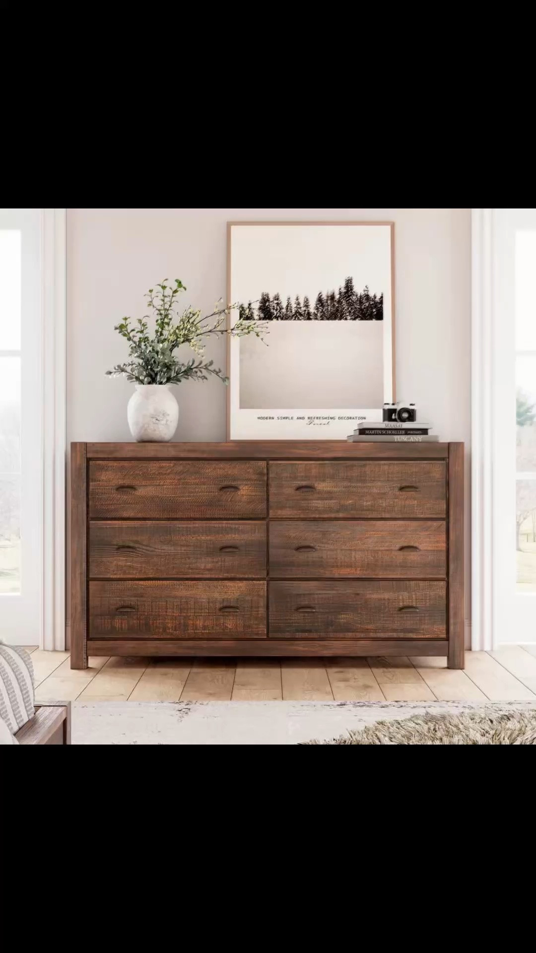 Montauk Solid Wood 59.5'' W 6 - Drawer Dresser
