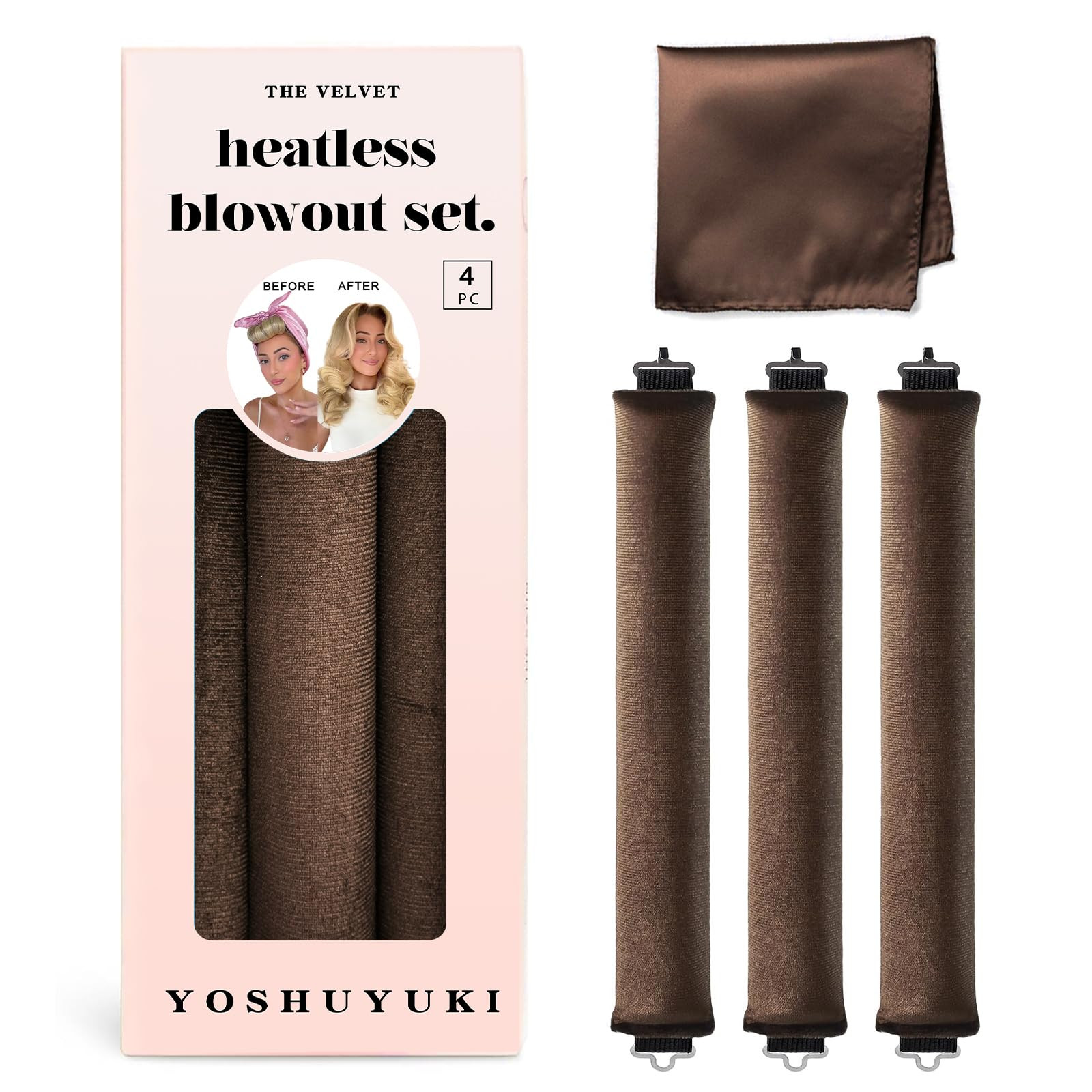 Classic Heatless Curls Overnight Rods No Heat Hair Curlers to Sleep Jumbo Foam Large Hair Rollers... | Amazon (US)