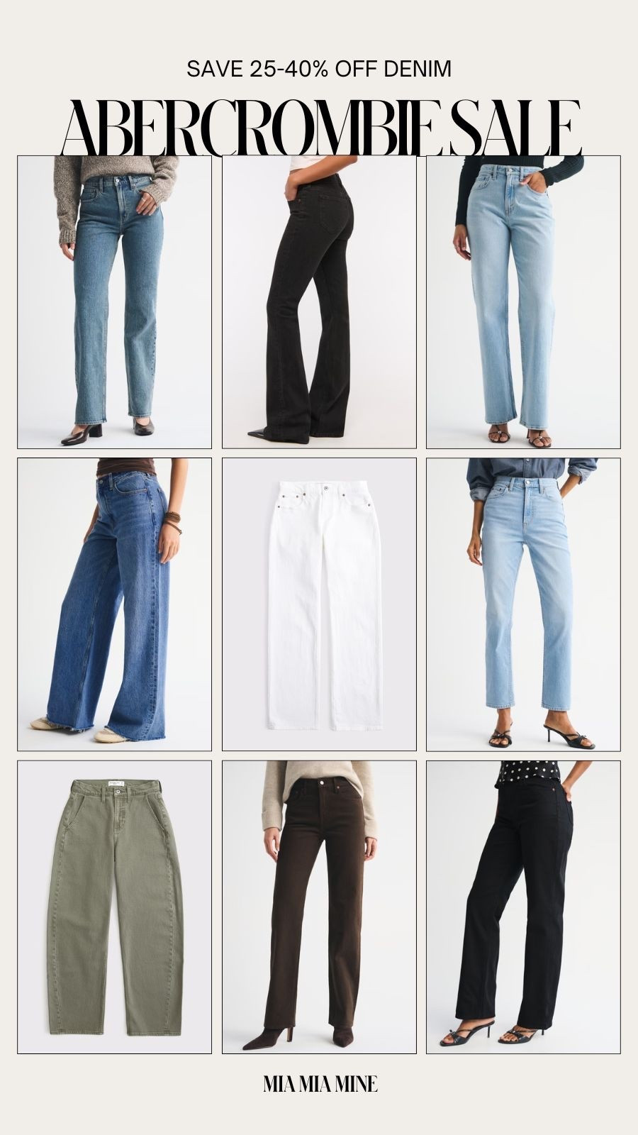 Abercrombie denim sale
Save 25-40% off all jeans

#LTKSaleAlert #LTKSeasonal #LTKPetite