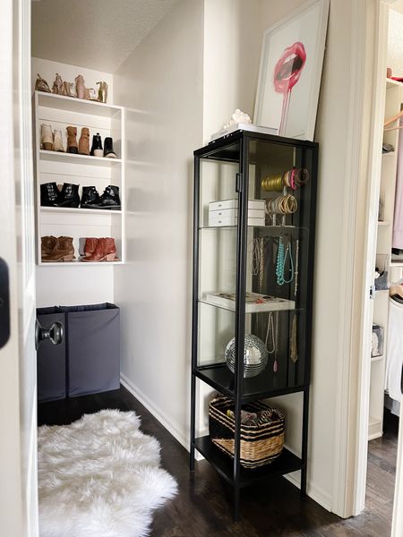 Jewelry cabinet, Ikea cabinet, storage cabinet, glass storage cabinet

#LTKhome