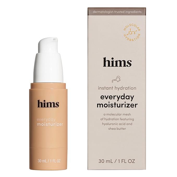 hims everyday moisturizer for men - Energize Skin, Lock in Hydration - Hyaluronic Acid, Shea Butt... | Amazon (US)