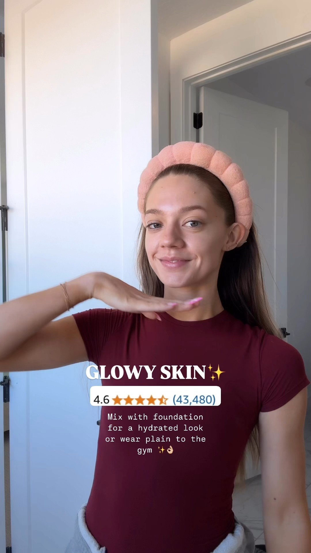 If you want glowy, hydrated looking skin, try this! Under $10! #ad @amazon #Founditonamazon #Easter2025