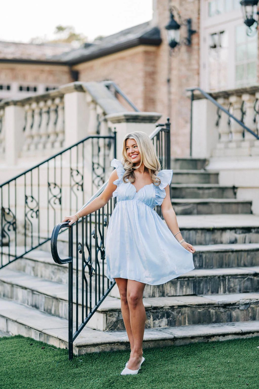 Carolina Mini Dress - Classic Blue | cocolillys