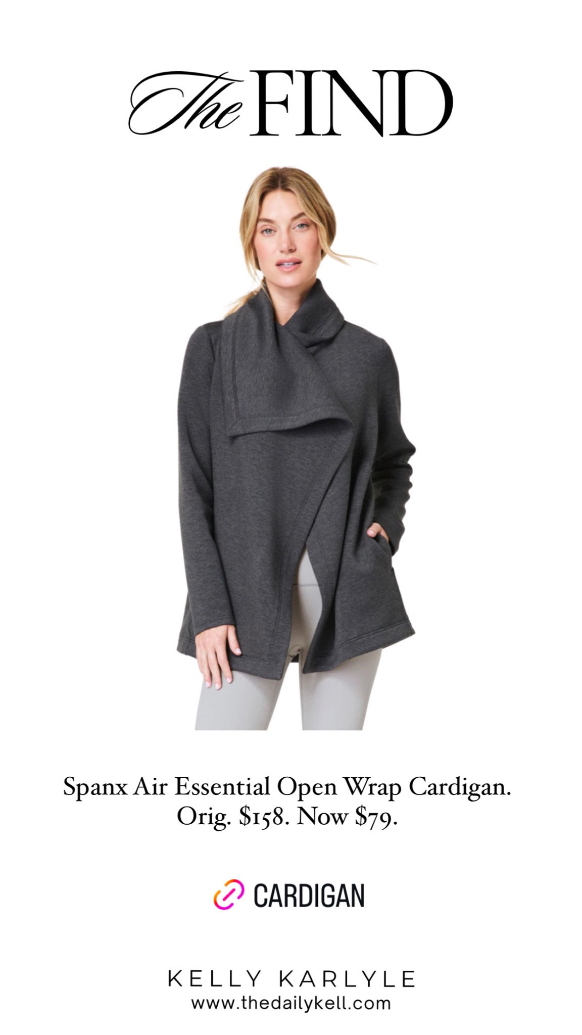 You know the quality is spot on.  This Spanx wrap cardigan is a great deal for Black Friday.  

#LTKFindsUnder100 #LTKGiftGuide #LTKCyberWeek