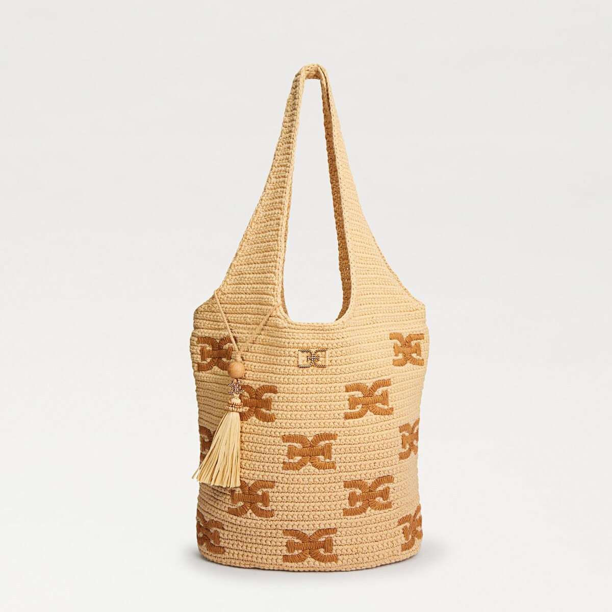 April Crochet Logo Tote | Sam Edelman