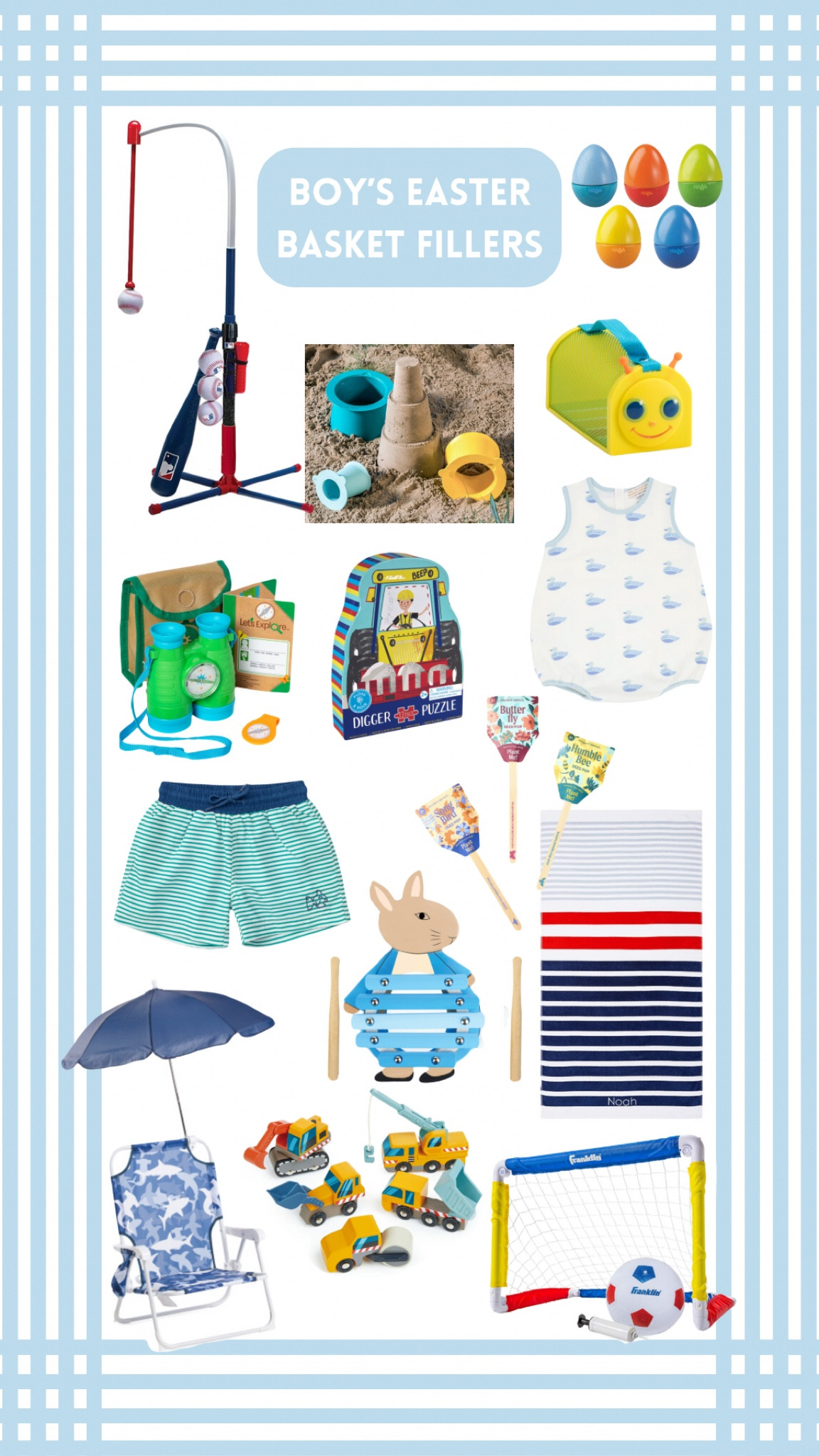 Boys Easter basket fillers! Beach goods, outdoor toys, indoor toys, music makers, etc! 



Easter fillers
Basket fillers
Toddler beach
Toddler Easter 
Baby Easter
Kids Easter
Easter toy
Musical toy 

#LTKkids #LTKbaby #LTKSeasonal