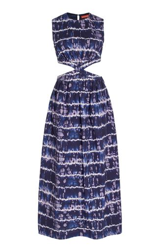 Ashima Cutout Shibori-Print Cotton Maxi Dress | Moda Operandi (Global)