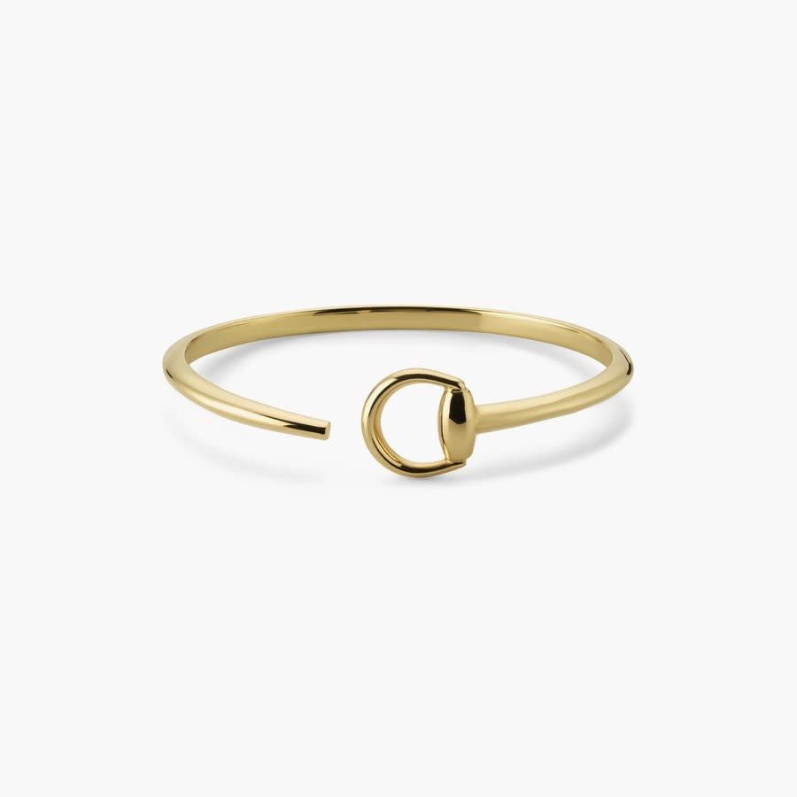 Gucci Horsebit Cuff Bracelet in 18K Yellow Gold Size 17 - YBA795810001 | Jomashop.com & JomaDeals.com